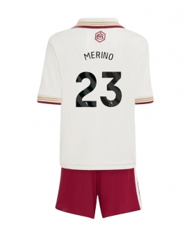 Arsenal Mikel Merino #23 Maglia Gara Terza Repliche 2025-26 Bambino Maniche Corte Arsenal Mikel Merino #23 Maglia Gara Terza Repliche 2025-26 Bambino Maniche Corte